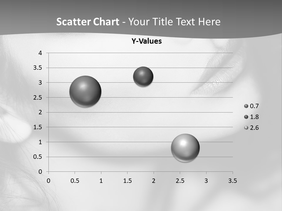 A Woman With Long Hair And Black Makeup PowerPoint Template