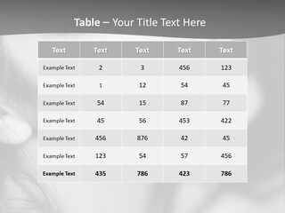 A Woman With Long Hair And Black Makeup PowerPoint Template