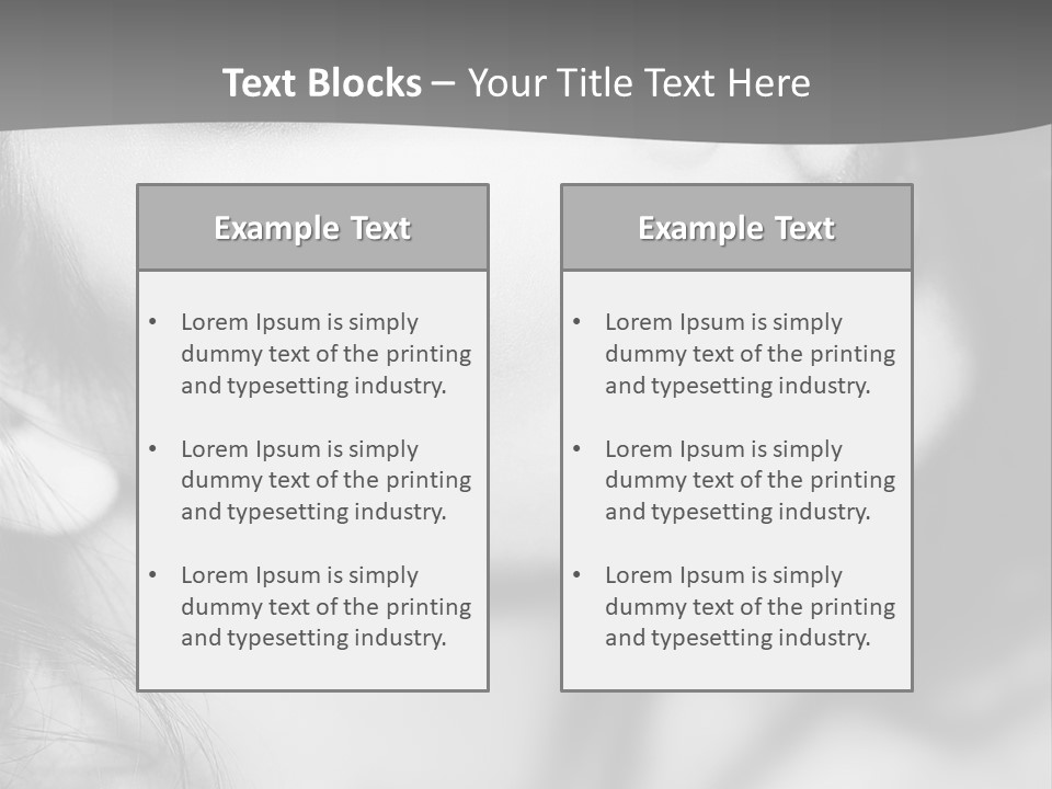 A Woman With Long Hair And Black Makeup PowerPoint Template