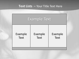 A Woman With Long Hair And Black Makeup PowerPoint Template