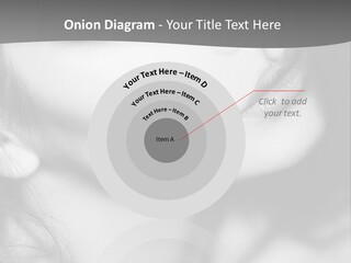 A Woman With Long Hair And Black Makeup PowerPoint Template