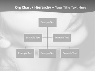 A Woman With Long Hair And Black Makeup PowerPoint Template