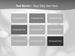 A Woman With Long Hair And Black Makeup PowerPoint Template