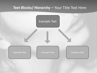 A Woman With Long Hair And Black Makeup PowerPoint Template