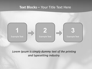 A Woman With Long Hair And Black Makeup PowerPoint Template