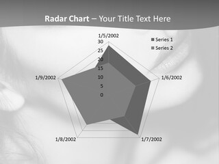 A Woman With Long Hair And Black Makeup PowerPoint Template