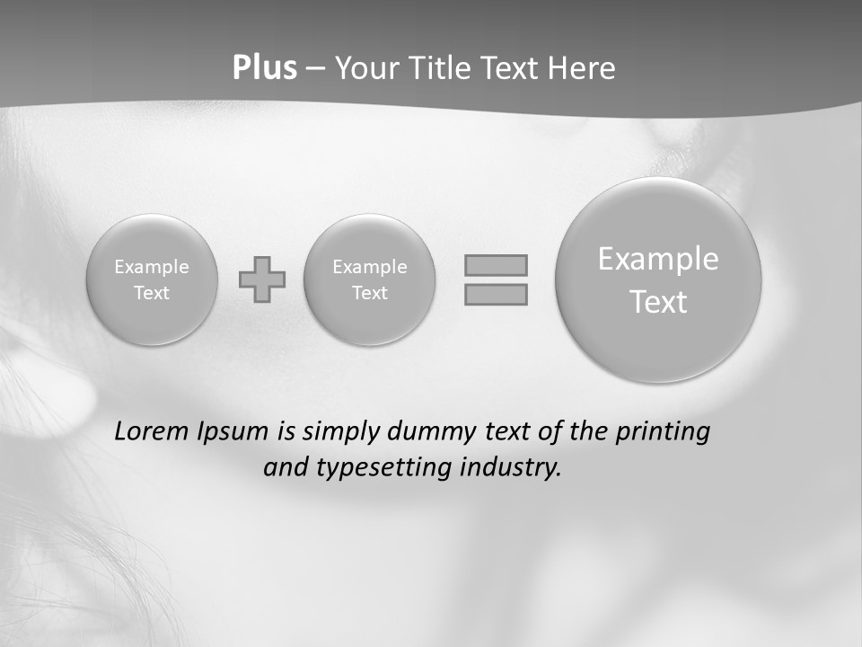 A Woman With Long Hair And Black Makeup PowerPoint Template