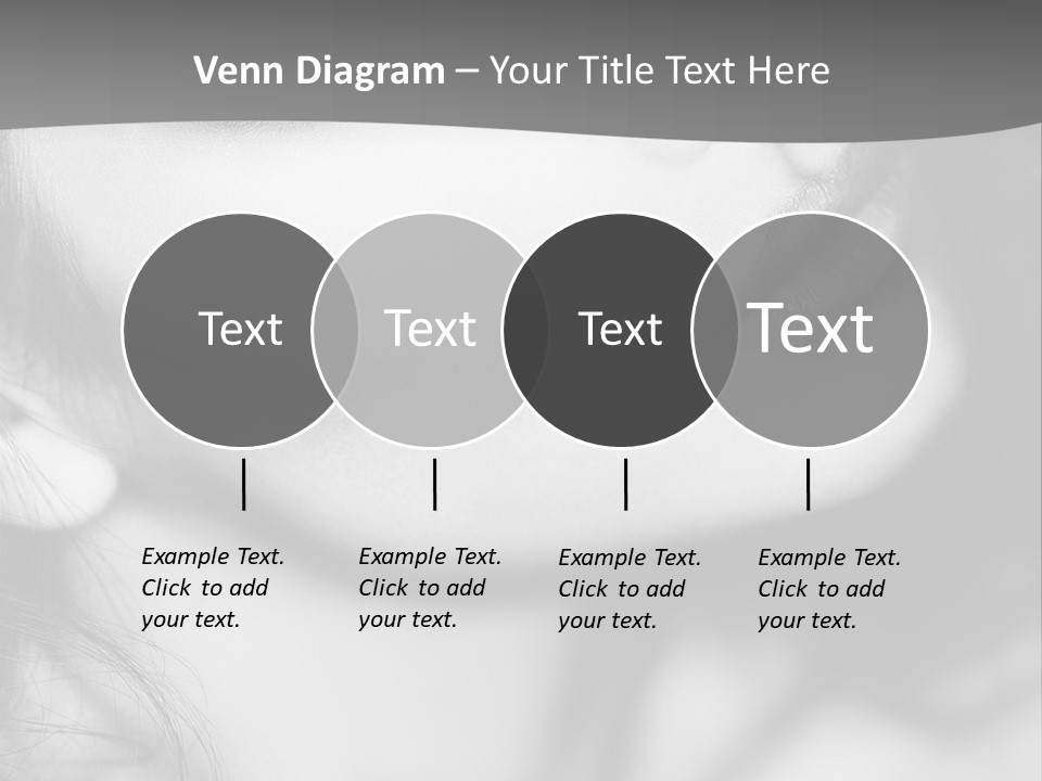 A Woman With Long Hair And Black Makeup PowerPoint Template