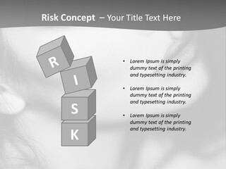 A Woman With Long Hair And Black Makeup PowerPoint Template