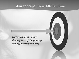 A Woman With Long Hair And Black Makeup PowerPoint Template