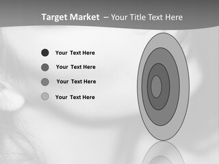 A Woman With Long Hair And Black Makeup PowerPoint Template