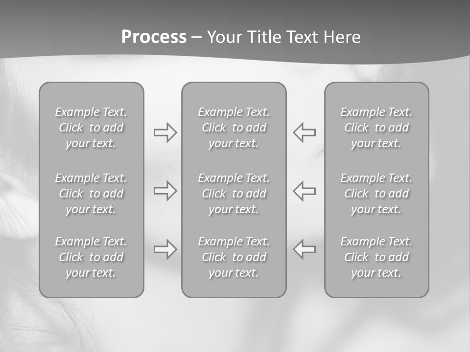 A Woman With Long Hair And Black Makeup PowerPoint Template