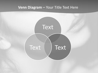 A Woman With Long Hair And Black Makeup PowerPoint Template