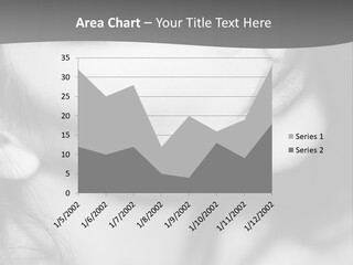 A Woman With Long Hair And Black Makeup PowerPoint Template