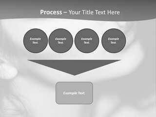 A Woman With Long Hair And Black Makeup PowerPoint Template