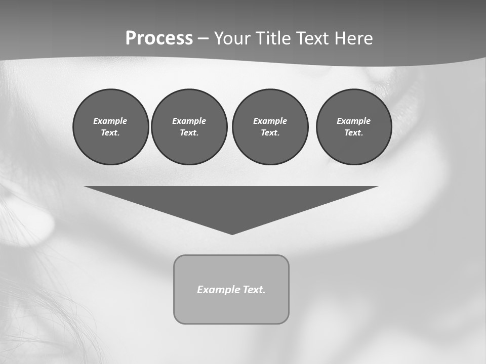 A Woman With Long Hair And Black Makeup PowerPoint Template