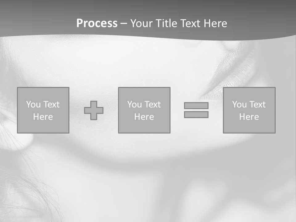 A Woman With Long Hair And Black Makeup PowerPoint Template