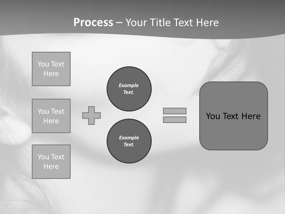A Woman With Long Hair And Black Makeup PowerPoint Template