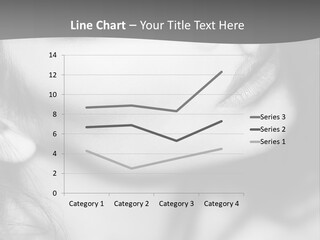 A Woman With Long Hair And Black Makeup PowerPoint Template