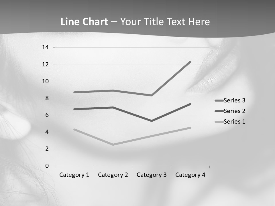 A Woman With Long Hair And Black Makeup PowerPoint Template