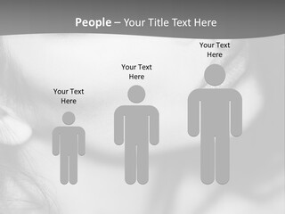 A Woman With Long Hair And Black Makeup PowerPoint Template