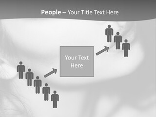 A Woman With Long Hair And Black Makeup PowerPoint Template