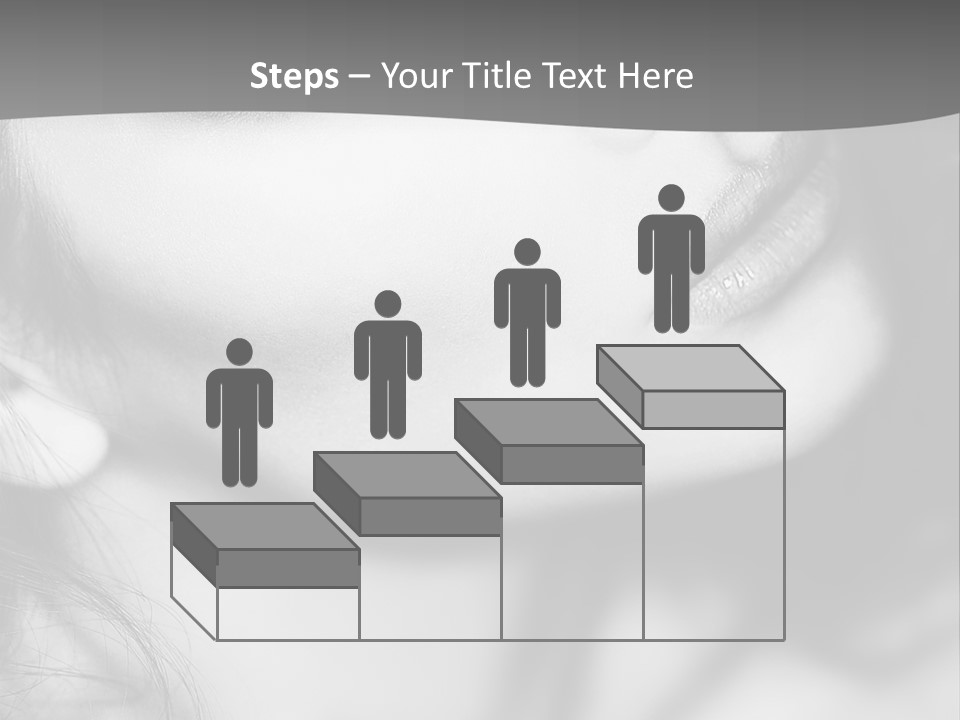 A Woman With Long Hair And Black Makeup PowerPoint Template