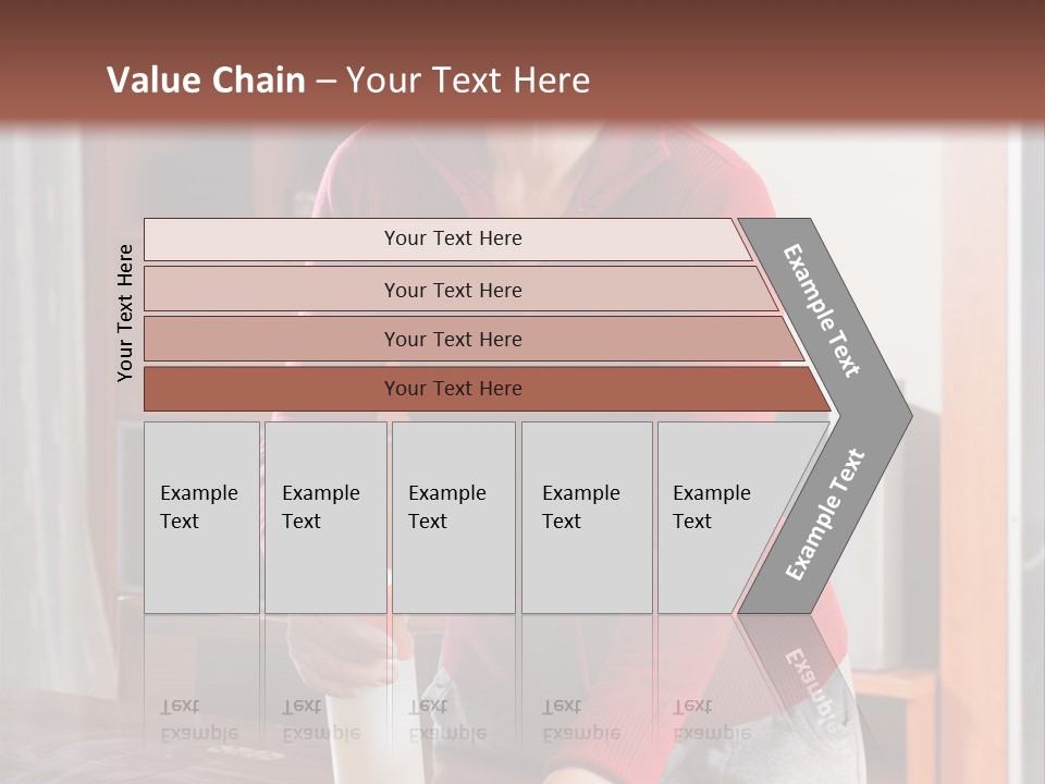 A Woman Is Cleaning A Table With A Rag PowerPoint Template