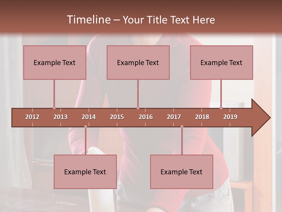 A Woman Is Cleaning A Table With A Rag PowerPoint Template