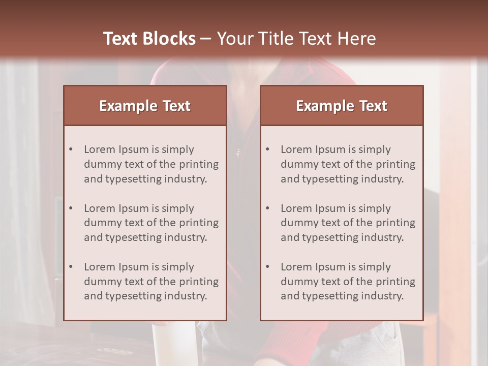 A Woman Is Cleaning A Table With A Rag PowerPoint Template