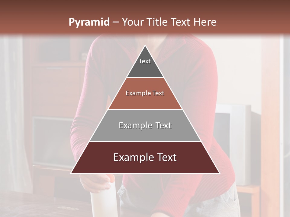 A Woman Is Cleaning A Table With A Rag PowerPoint Template