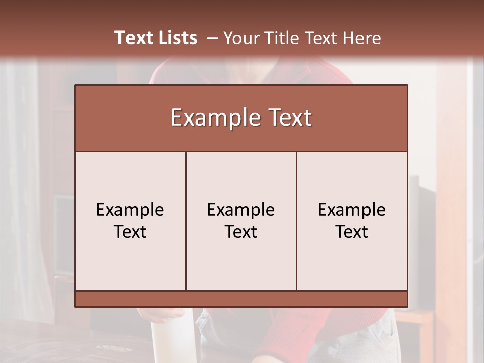 A Woman Is Cleaning A Table With A Rag PowerPoint Template