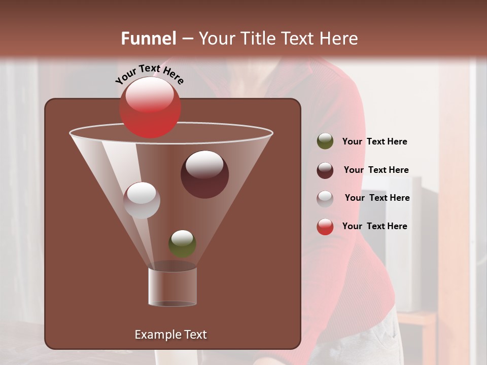 A Woman Is Cleaning A Table With A Rag PowerPoint Template