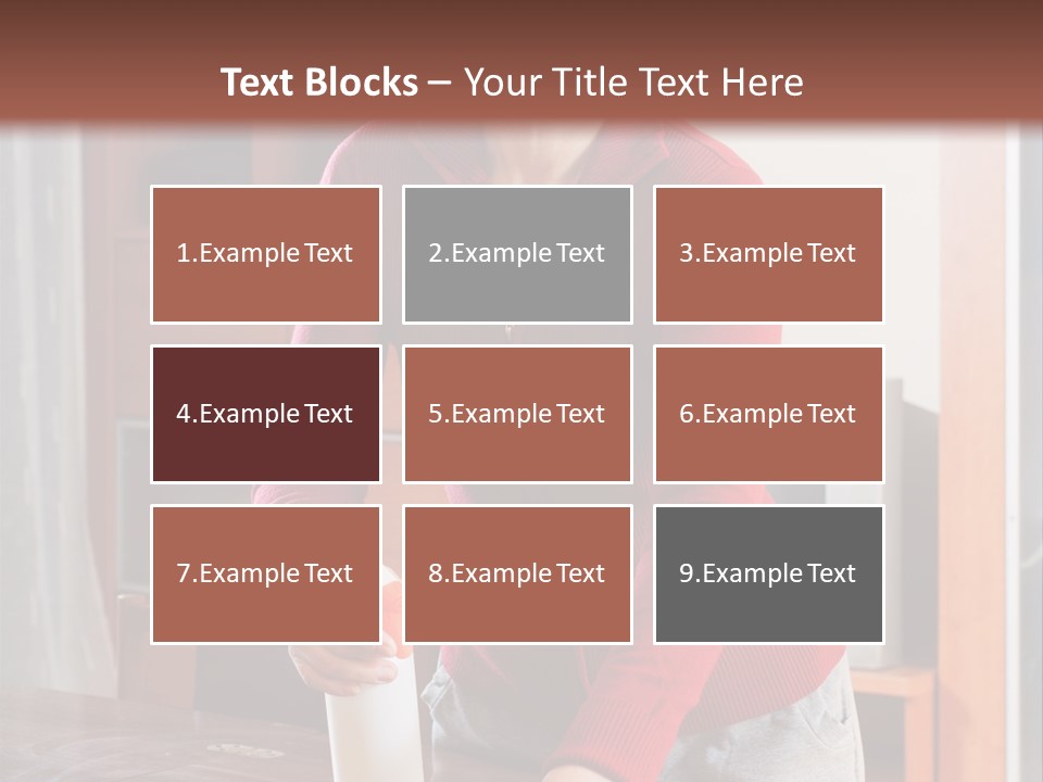 A Woman Is Cleaning A Table With A Rag PowerPoint Template