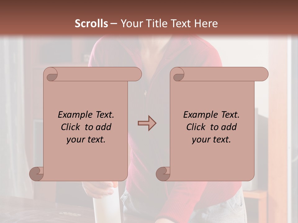 A Woman Is Cleaning A Table With A Rag PowerPoint Template
