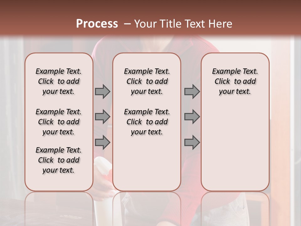 A Woman Is Cleaning A Table With A Rag PowerPoint Template