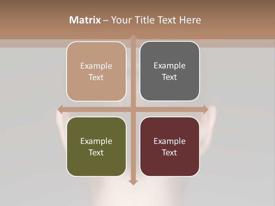 A Woman With Her Hair In A Bun Powerpoint Presentation PowerPoint Template