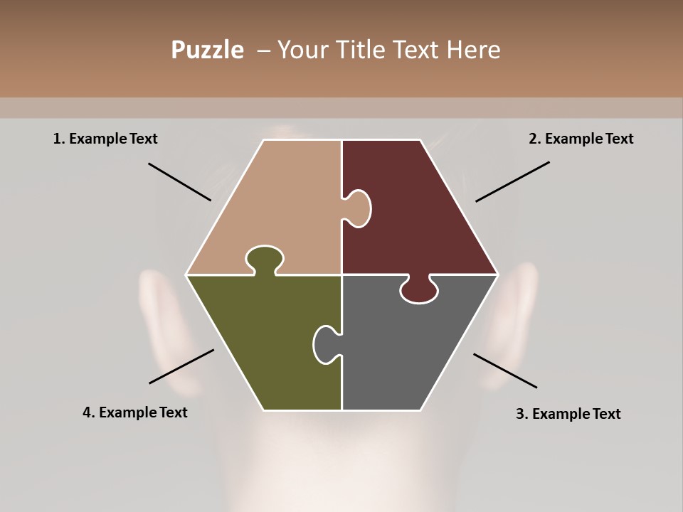 A Woman With Her Hair In A Bun Powerpoint Presentation PowerPoint Template