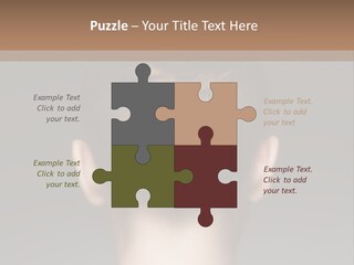 A Woman With Her Hair In A Bun Powerpoint Presentation PowerPoint Template