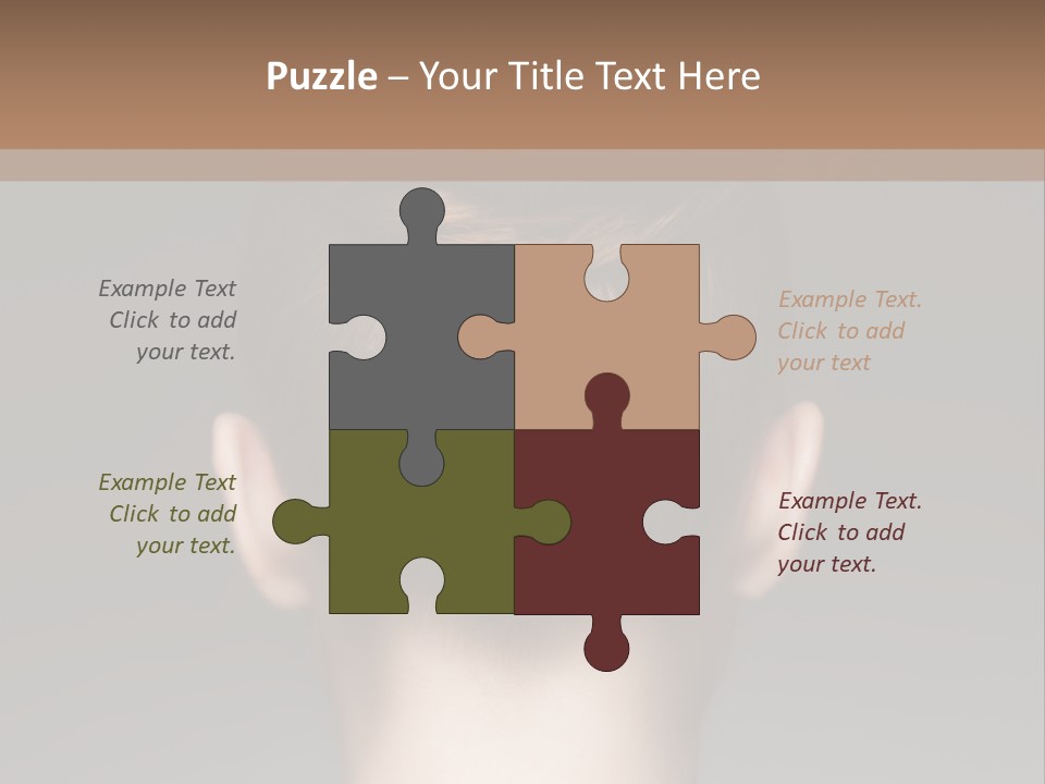 A Woman With Her Hair In A Bun Powerpoint Presentation PowerPoint Template