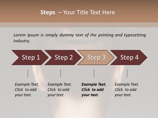 A Woman With Her Hair In A Bun Powerpoint Presentation PowerPoint Template