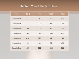 A Woman With Her Hair In A Bun Powerpoint Presentation PowerPoint Template