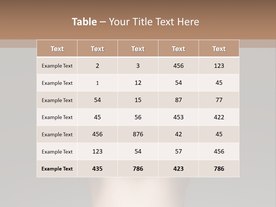 A Woman With Her Hair In A Bun Powerpoint Presentation PowerPoint Template