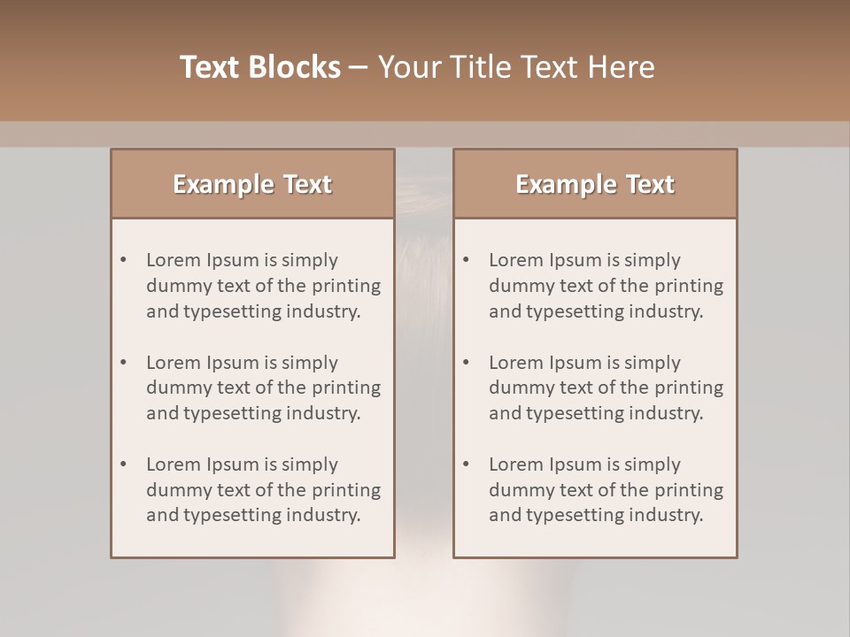 A Woman With Her Hair In A Bun Powerpoint Presentation PowerPoint Template