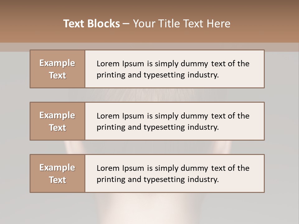 A Woman With Her Hair In A Bun Powerpoint Presentation PowerPoint Template