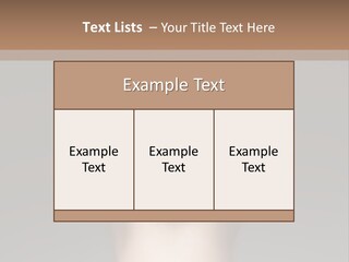 A Woman With Her Hair In A Bun Powerpoint Presentation PowerPoint Template