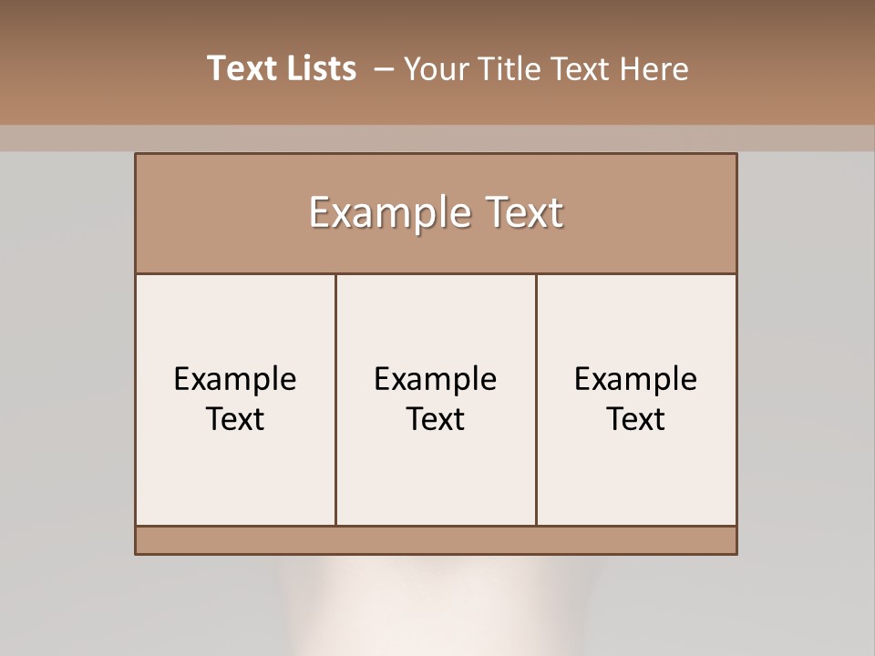 A Woman With Her Hair In A Bun Powerpoint Presentation PowerPoint Template