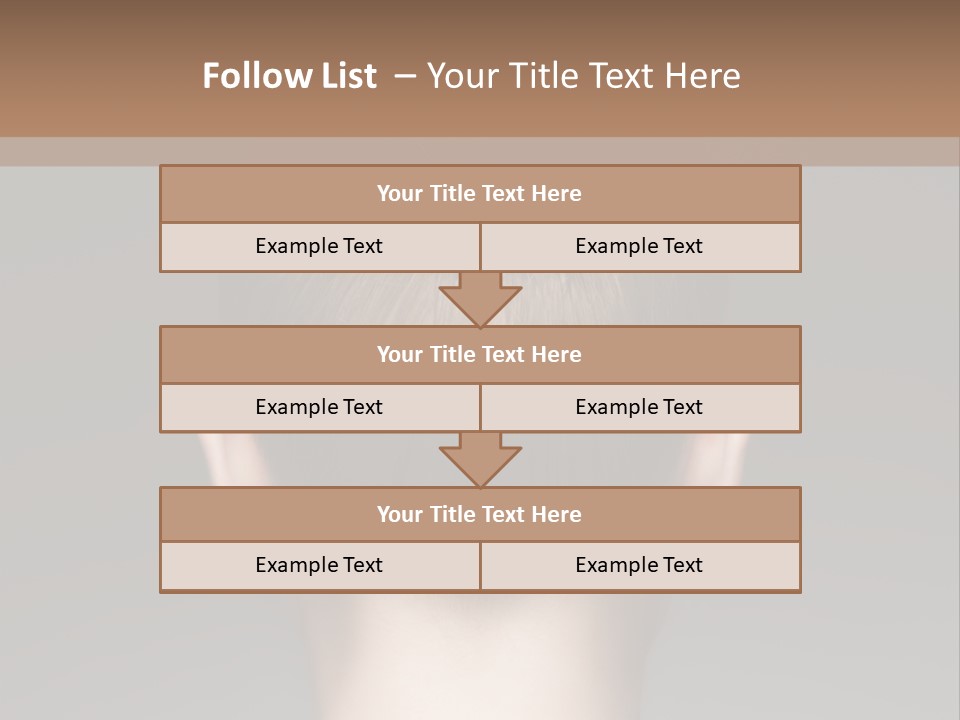 A Woman With Her Hair In A Bun Powerpoint Presentation PowerPoint Template