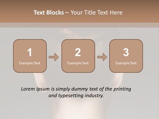 A Woman With Her Hair In A Bun Powerpoint Presentation PowerPoint Template