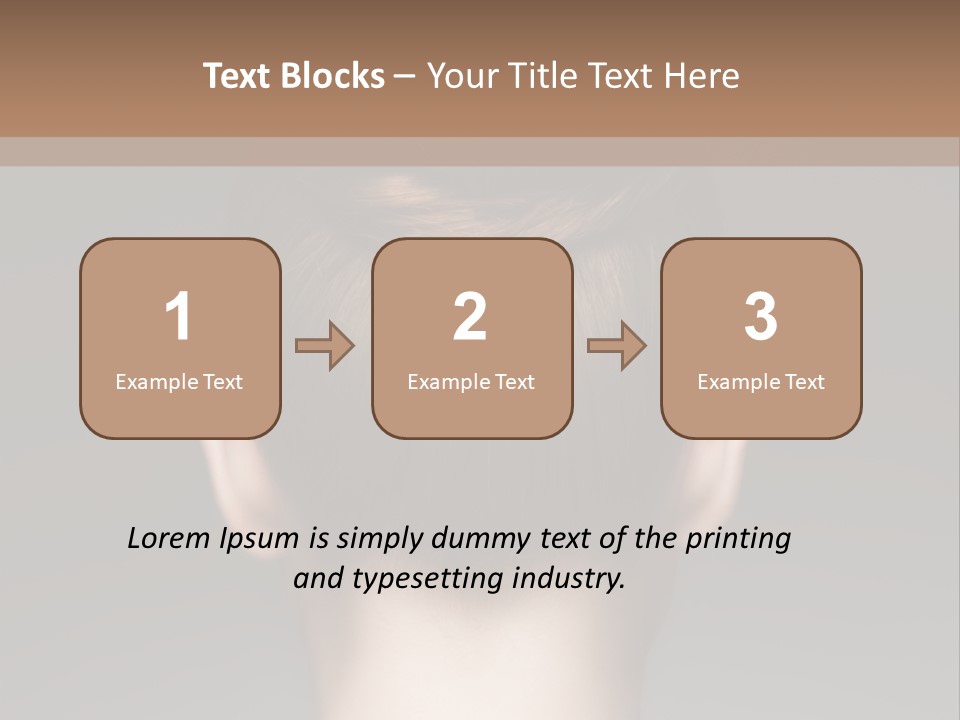 A Woman With Her Hair In A Bun Powerpoint Presentation PowerPoint Template